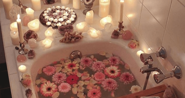 baño de rosas para encontrar el amor