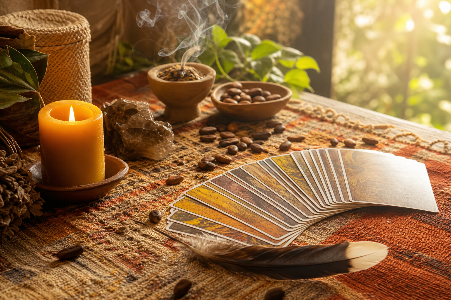 Lectura del Tarot en Botánica Indio Amazónico
